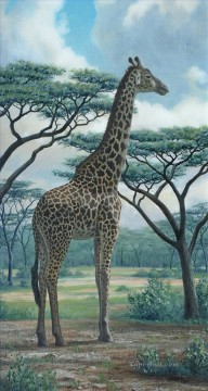  Affe Maler - Giraffe grün